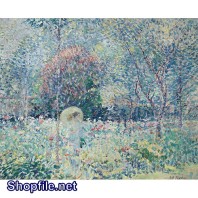 Tranh sơn dầu tuyết phủ trắng xóa